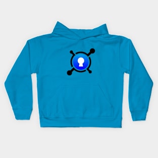 CERRADURA AZUL CON LINEAS Kids Hoodie